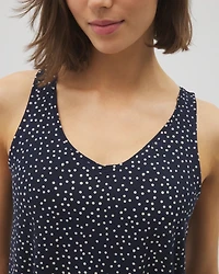 Printed V-Neck Pajama Tank