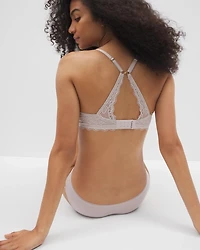 Push-Up Plunge Bra with Lace