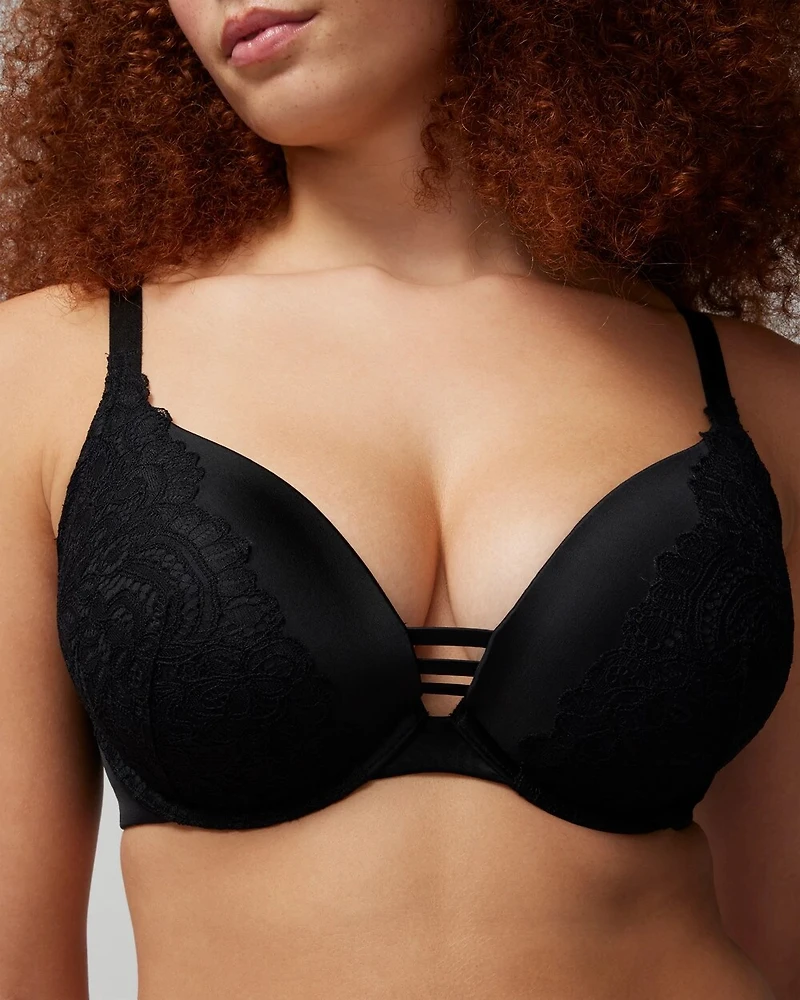 Push-up Plunge Bra with Lace