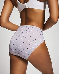 High-Leg Brief Panty with Lace