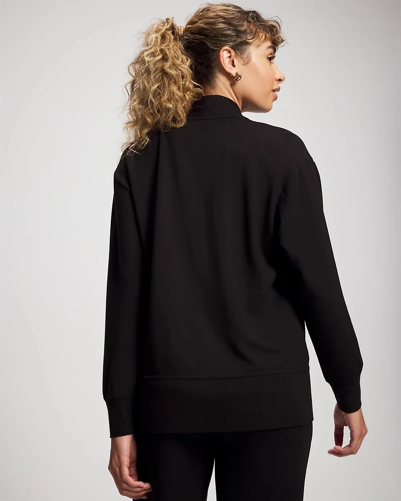 Ultrasoft Fleece Relaxed Button Up Cardigan