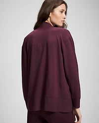 Ultrasoft Fleece Relaxed Button Up Cardigan