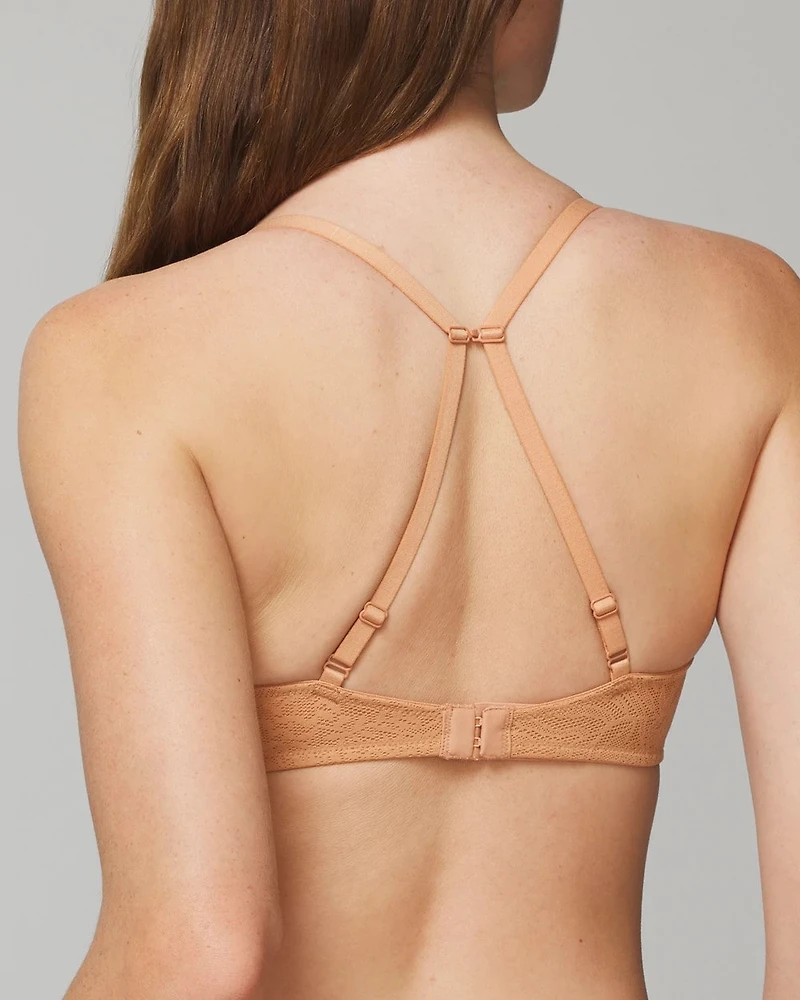 Soma Unlined Perfect Coverage Bra with Stretch Lace