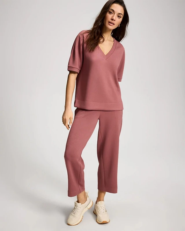 Lovaan Lorna Puff-Sleeve V-Neck Linen-Silk Maxi Dress | The Summit Lovaan Lorna Puff-Sleeve V-Neck Linen-Silk Maxi Dress | The Summit