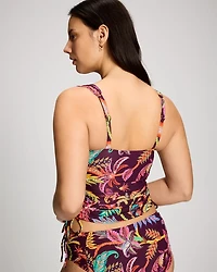 Ruched Bandeau Tankini Top