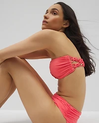 Bleu Rod La Cote Dazure Macrame Bandeau