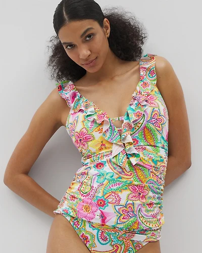 Bleu Rod Beattie All Set for Summer Ruffle Tankini