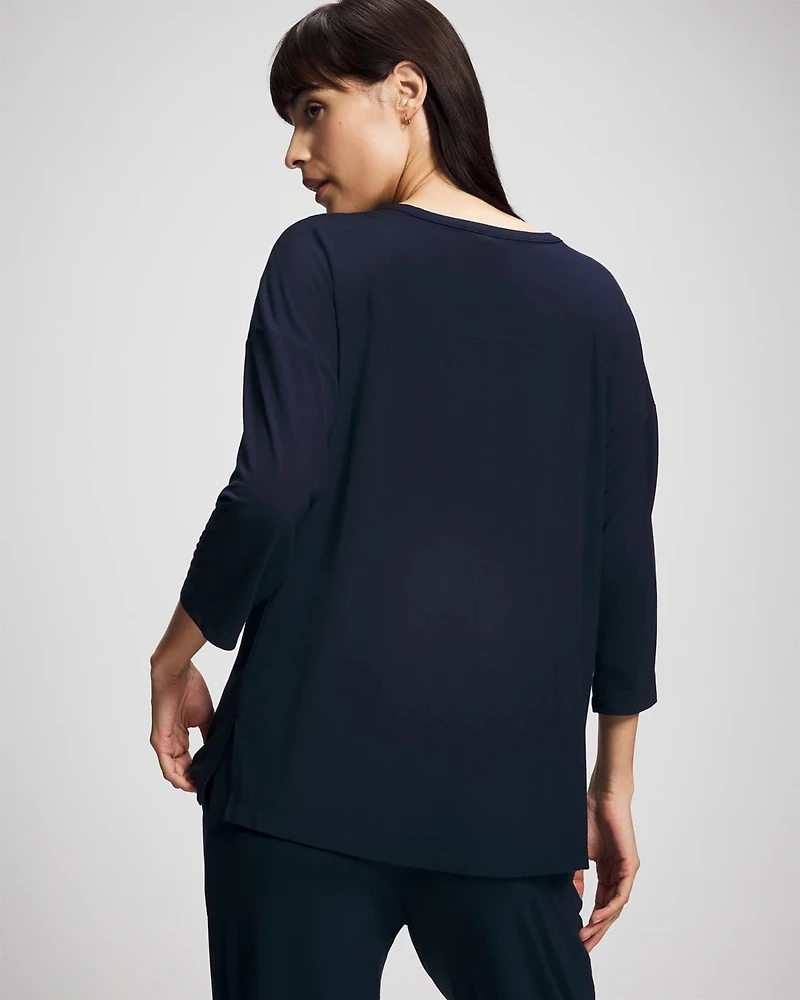 Button-Up Pajama Top