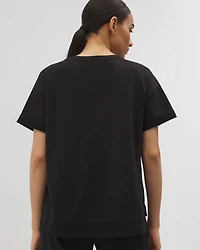 Essential Terry Relaxed Short Sleeve Top