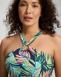Color Spectrum High-Neck Tankini Swim Top