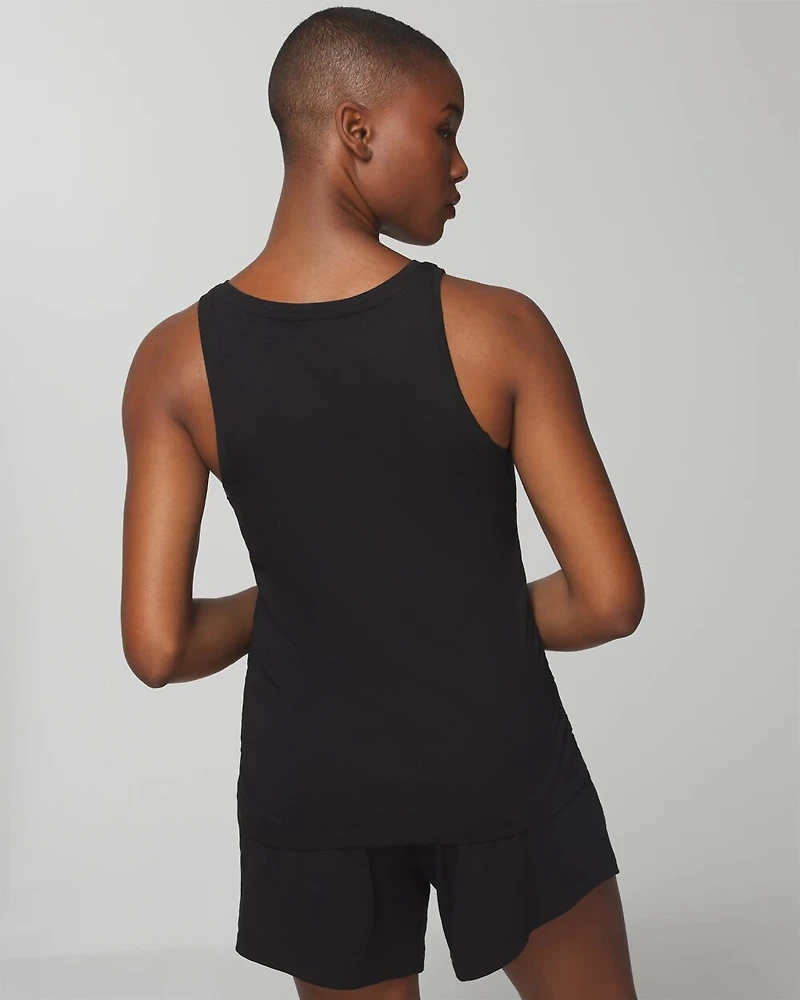 Shirred Side Pajama Tank