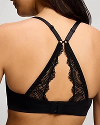 Luxe Wireless Bra with Lace Back