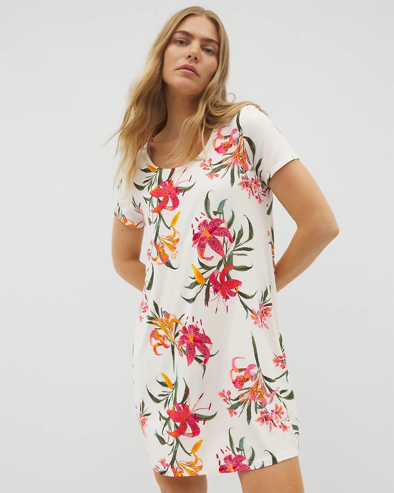 Short Sleeve Scoop Neck Sleepshirt