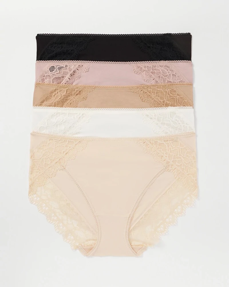 Lace High-Leg 5 Pack