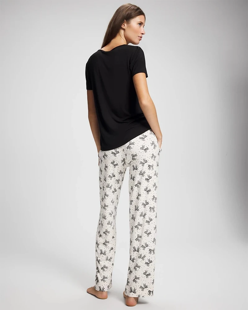 Packaged Short-Sleeve Pant Pajama Set