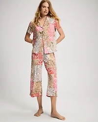 Cropped Pajama Pants