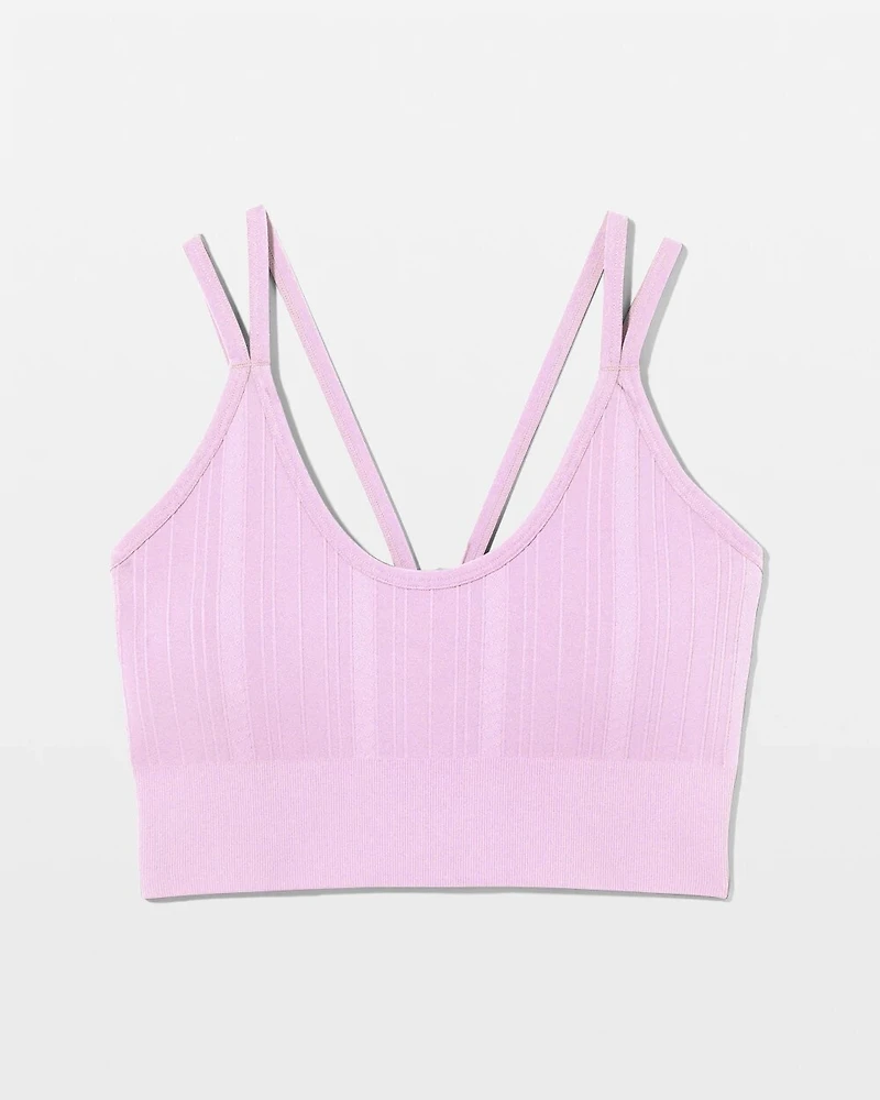 Seamless Bra With Strappy Back
