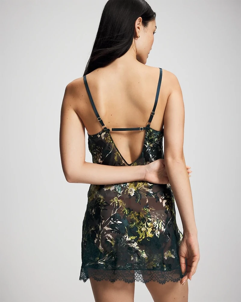 Silk Burnout Chemise