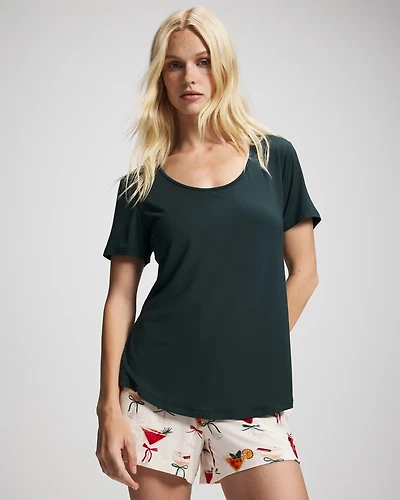 Packaged Short-Sleeve Short Pajama Set