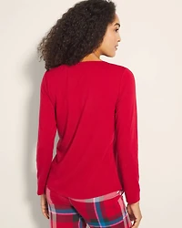 Long-Sleeve Pajama Top