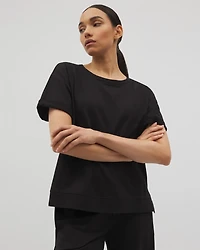 Essential Terry Relaxed Short Sleeve Top
