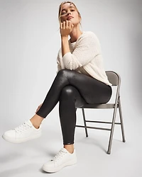 High Waist Faux Leather Legging