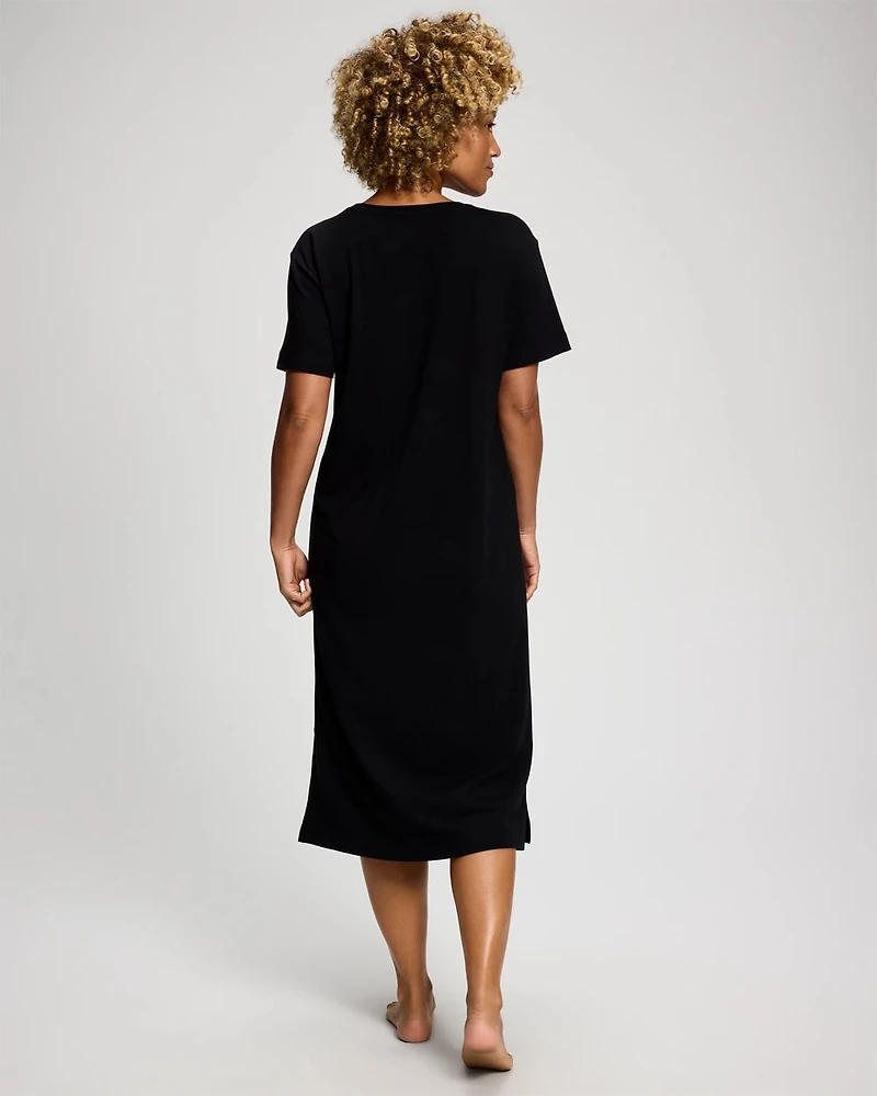 Short-Sleeve Long Sleepshirt