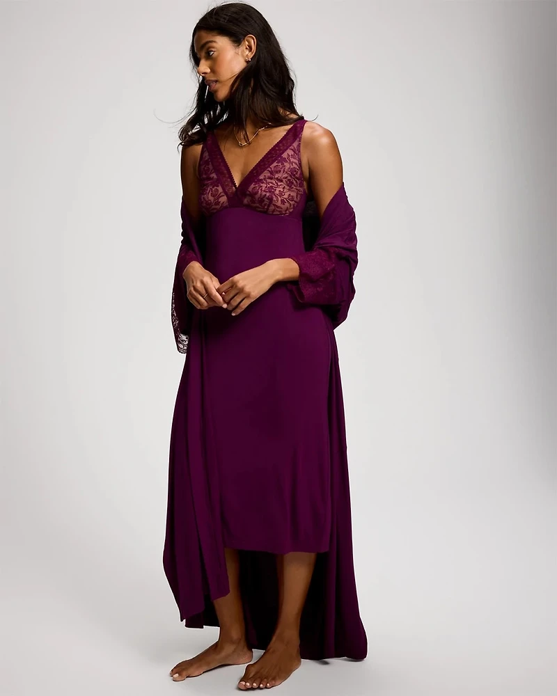Geo Lace Midi Gown