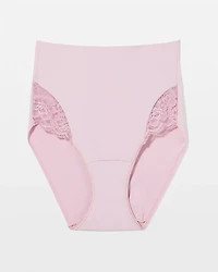 High-Waist Brief Panty with Lace