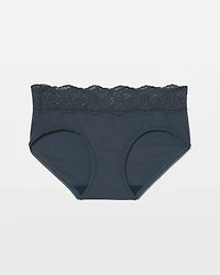 Embraceable Hipster Panty with Crochet Lace Waist