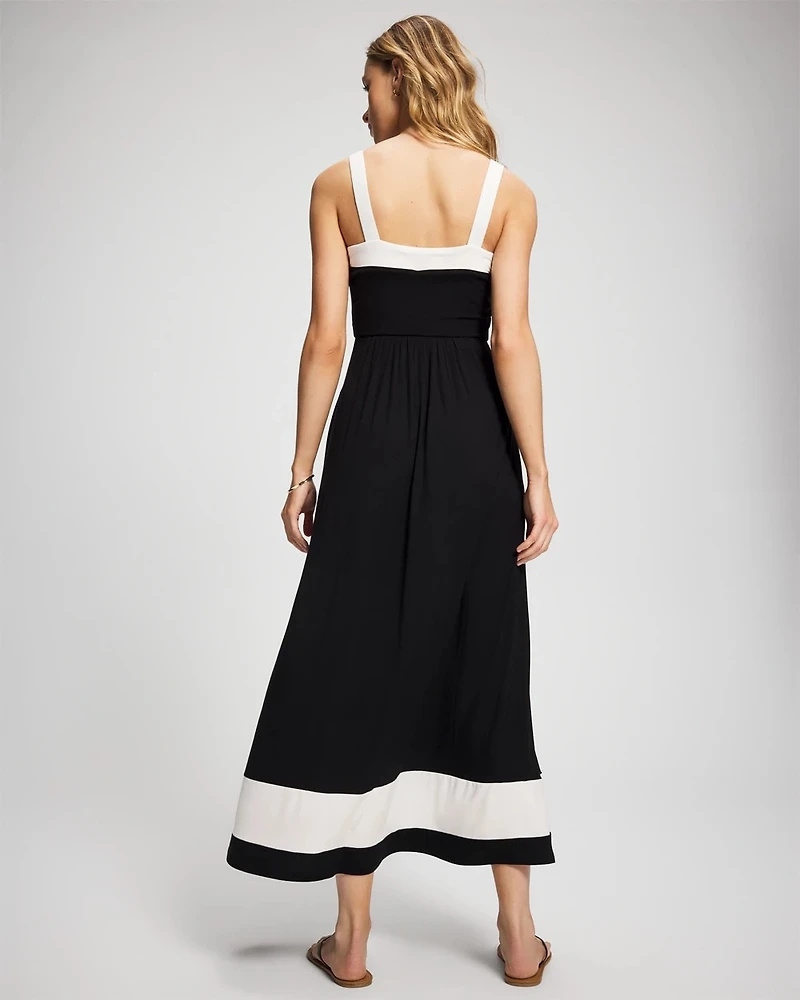 Colorblock Maxi Bra Dress