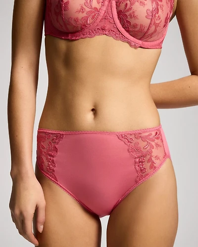 High-Leg Panty with Sensuous Embroidery