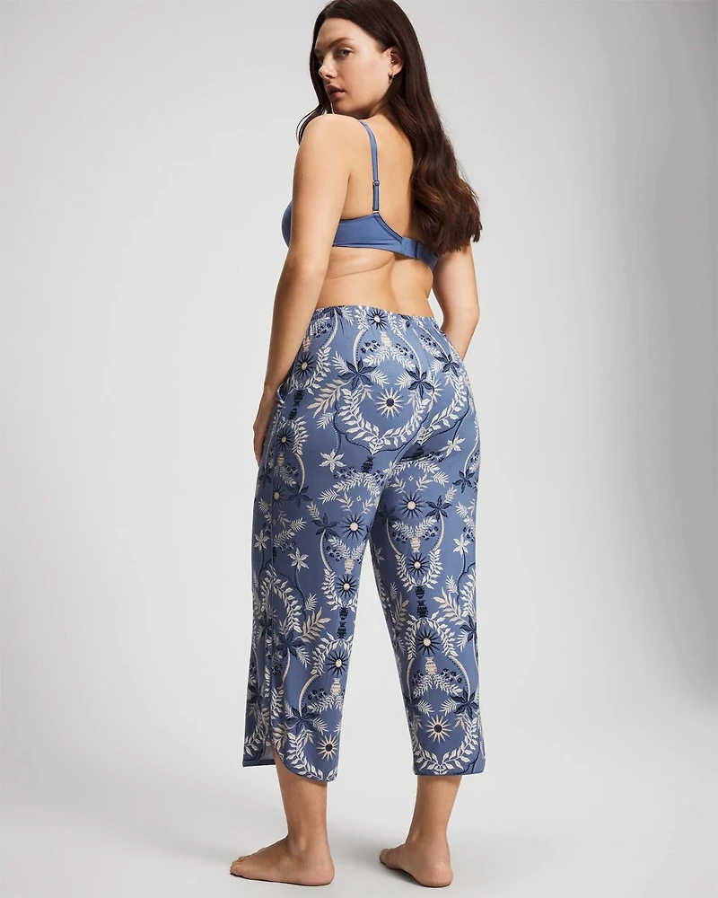 Piped Crop Pajama Pants