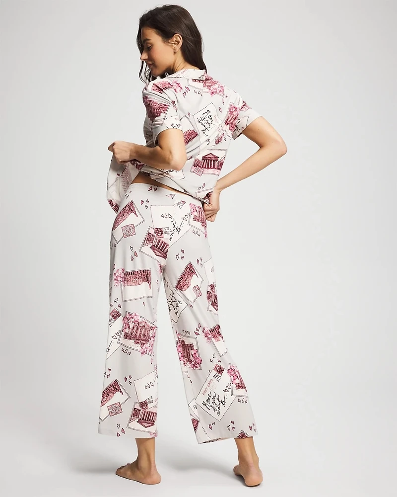 Cropped Pajama Pants