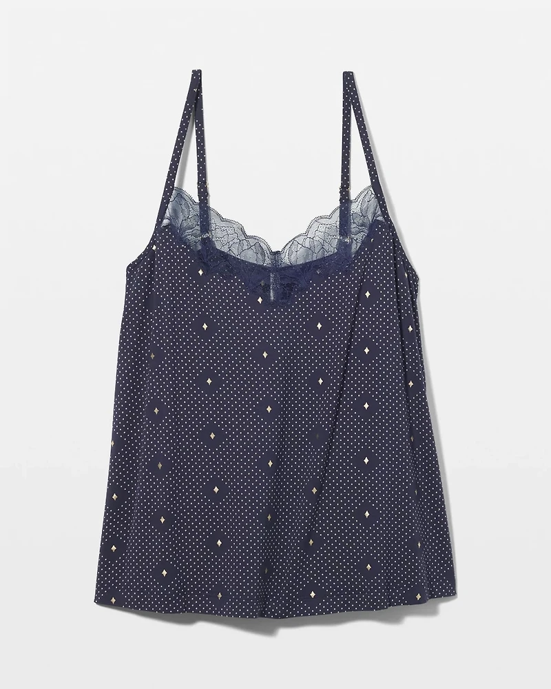 Lace-Trim Pajama Cami