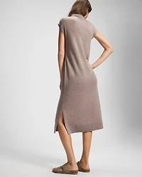 Premier Knit Sweater Funnel Neck Midi Dress