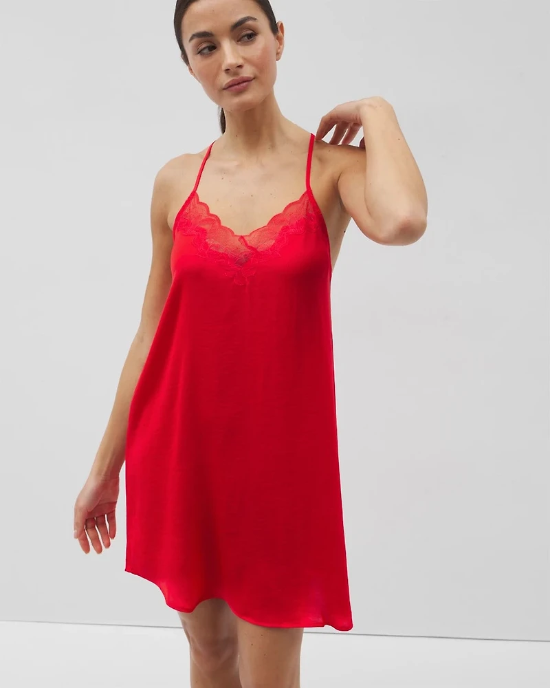 Lace Trim Chemise
