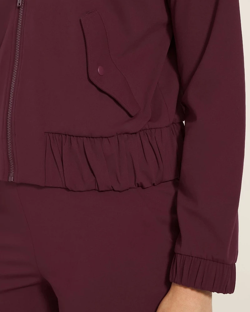 Cropped Bomber Jacket