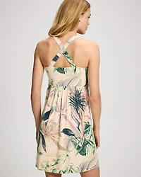 Twist-Front Short Bra Dress