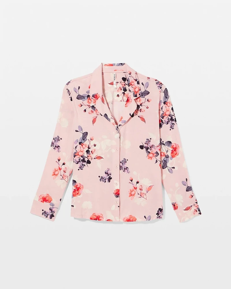 Long Sleeve Notch Collar