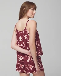 Shirred Neck Pajama Cami