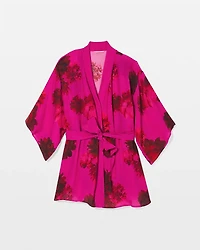 Silk Chiffon Short Robe