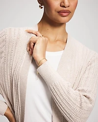 Pointelle Sweater Wrap