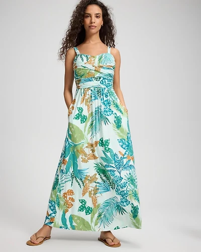 Twist Bodice Maxi Bra Dress