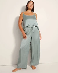 Jacquard Wide-Leg Pajama Pants