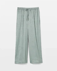 Jacquard Wide-Leg Pajama Pants