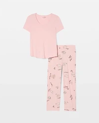 Short Sleeve + Pant Pajama Set
