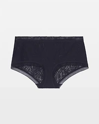 Soma Boyshort Panty with Stretch Lace