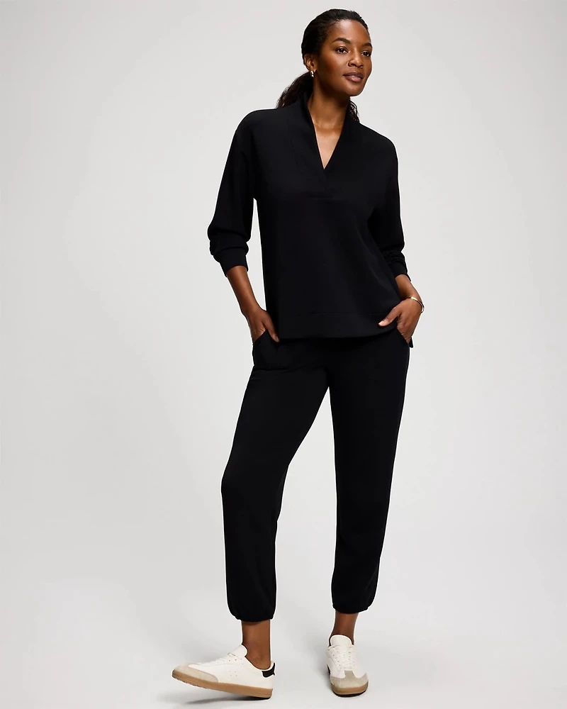 Modern Modal Mixed Rib Jogger Pants