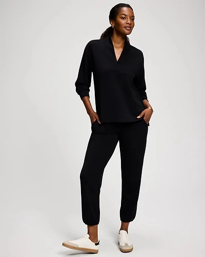 Modern Modal Mixed Rib Jogger Pants